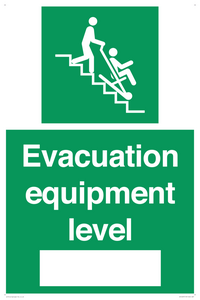 Evacuation equipment level